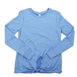 Knotted Top Sweatshirt Infinity Blue Medium
